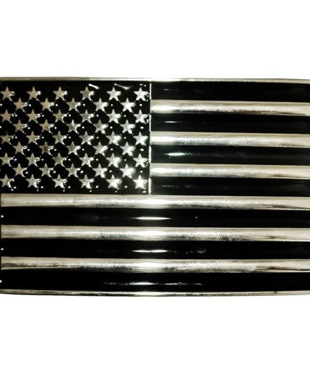 USA Flag Belt Buckle - Western Enamel Buckle 9x6cm