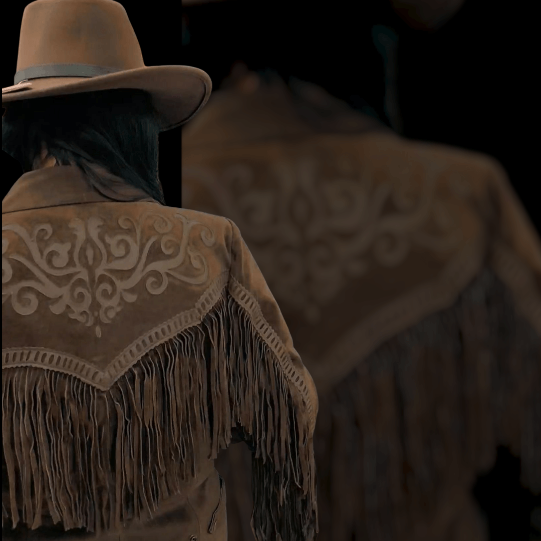 Women's Embroidered Leather Western Jacket Yuma
