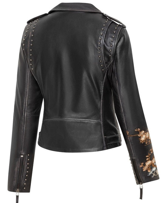 WOMENS SHORT LEATHER JACKET MABEL