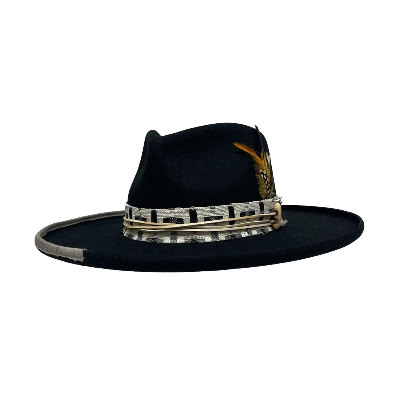 WOOL FELT CURLED BRIM HAT LOUNGE