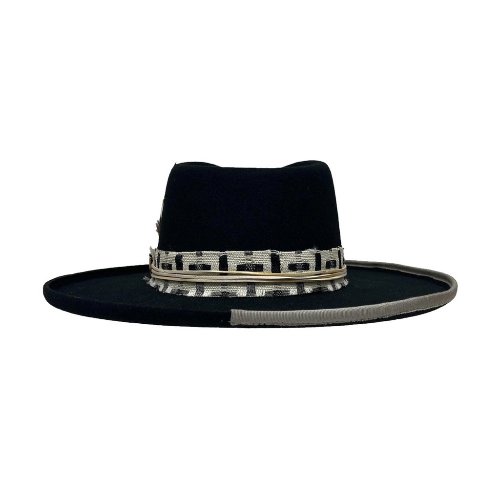 WOOL FELT CURLED BRIM HAT LOUNGE