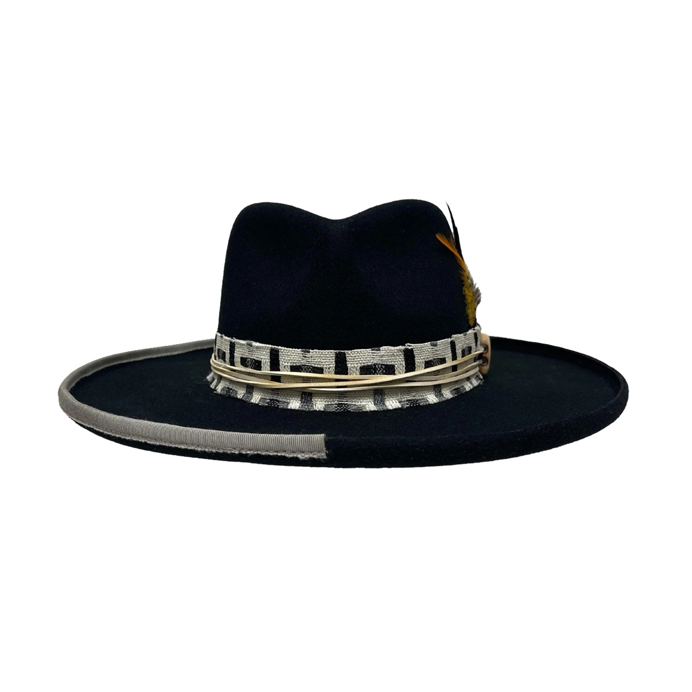 WOOL FELT CURLED BRIM HAT LOUNGE