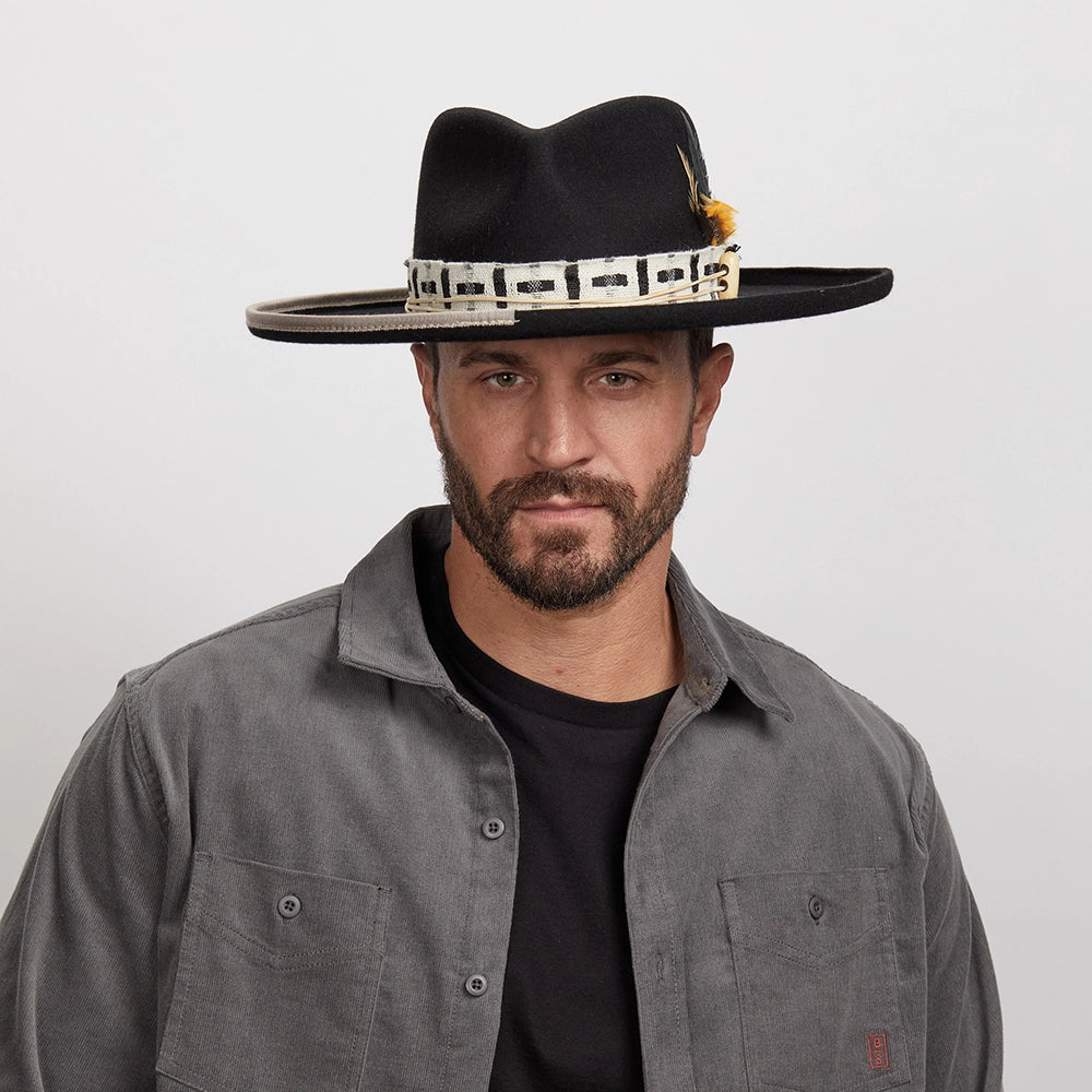 WOOL FELT CURLED BRIM HAT LOUNGE