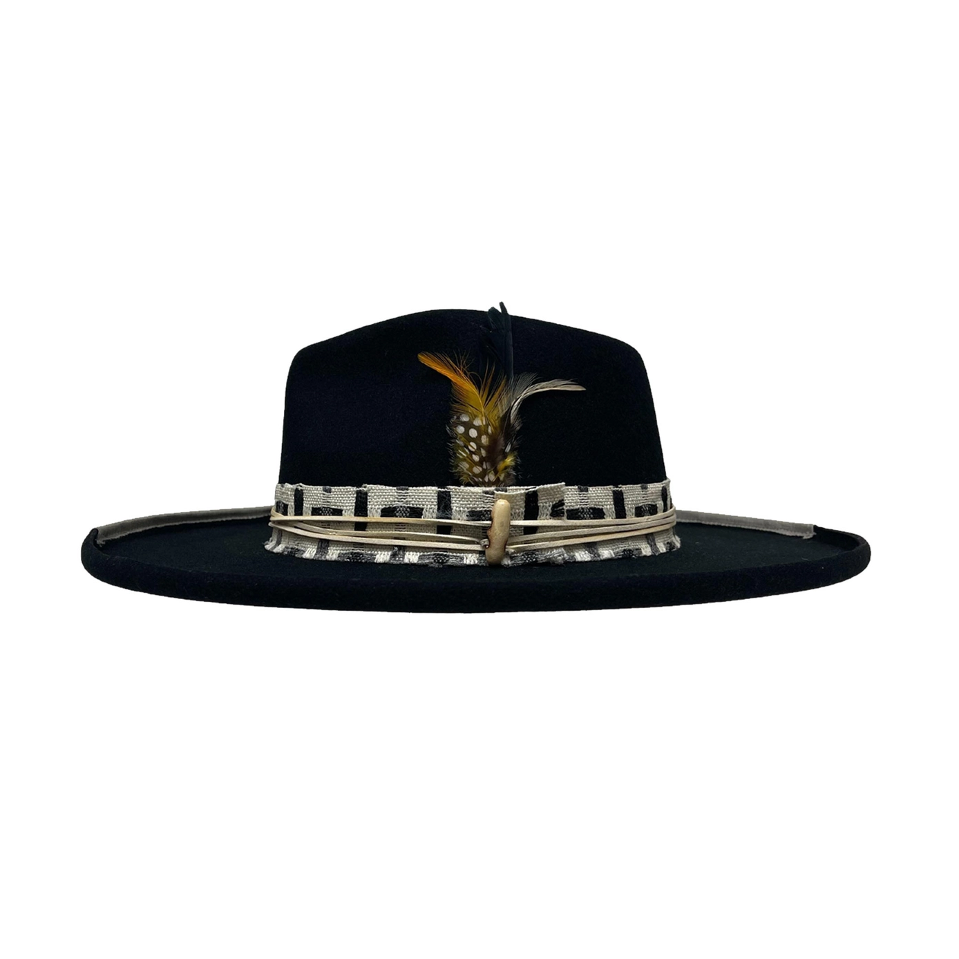 WOOL FELT CURLED BRIM HAT LOUNGE