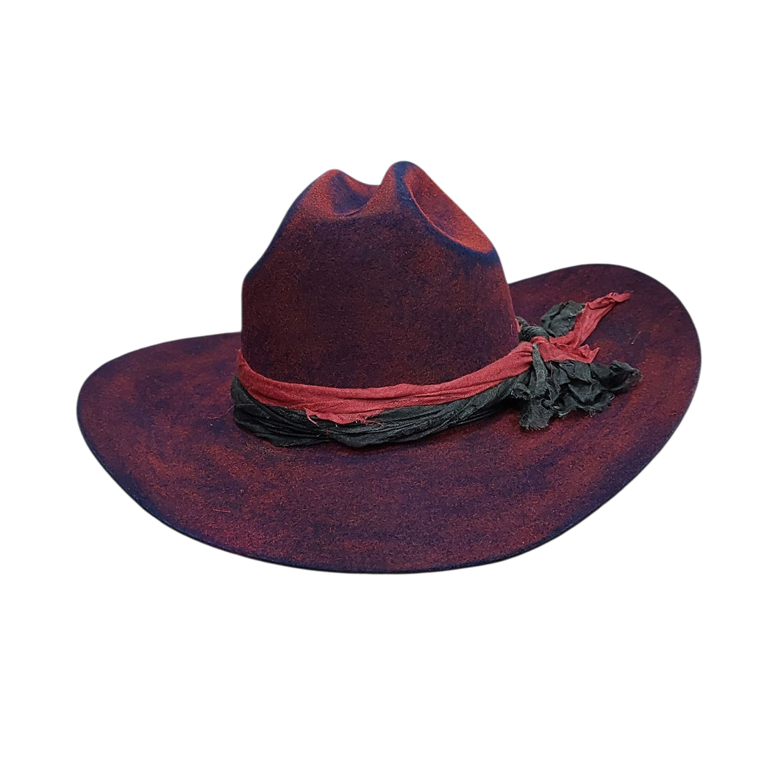 WOOL FELT DISTRESSED HAT SKYLAR