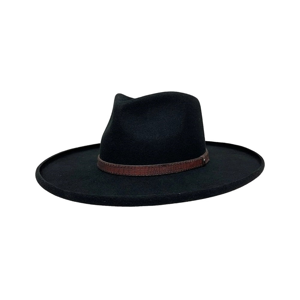 WOOL FELT HAT HUDSON BLACK