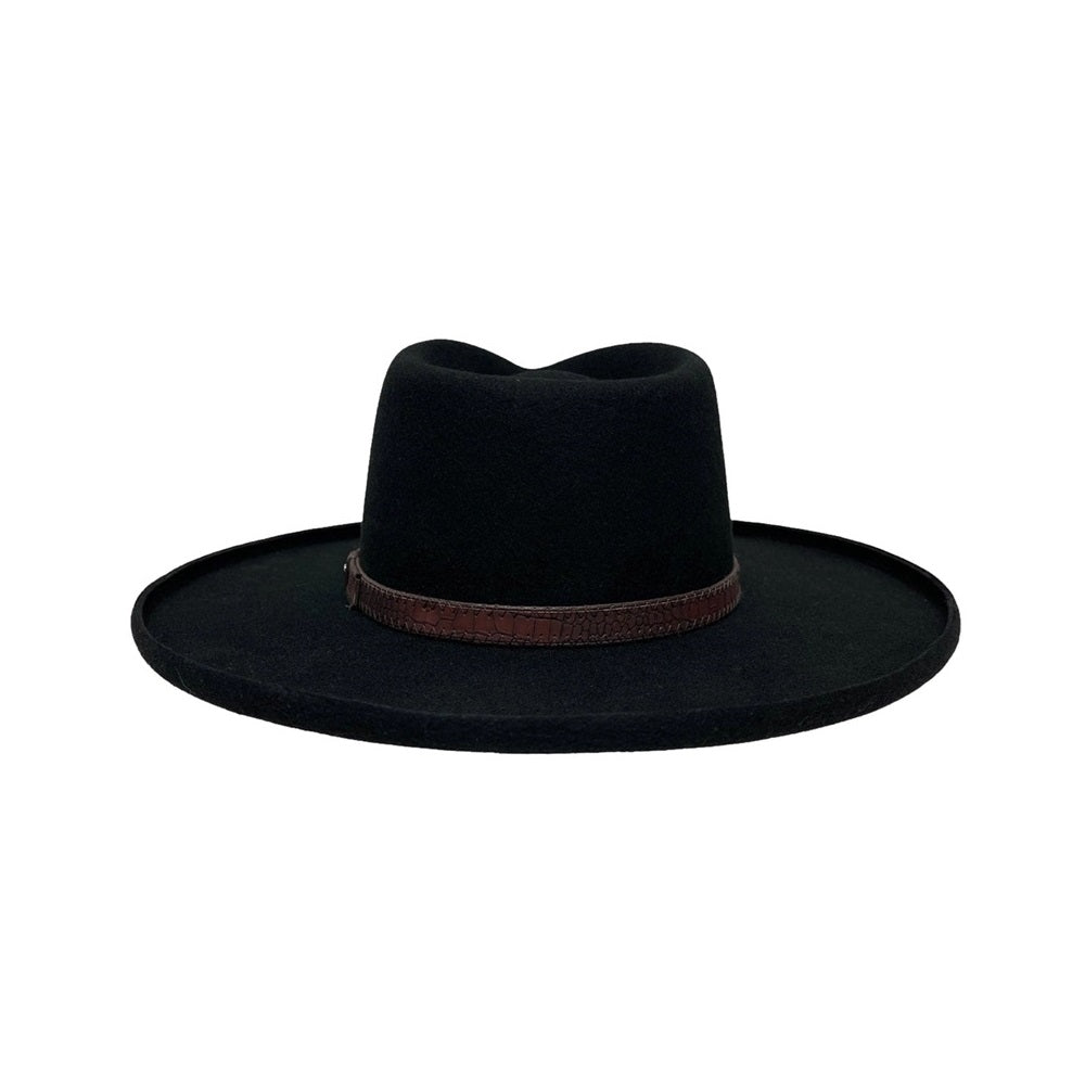 WOOL FELT HAT HUDSON BLACK