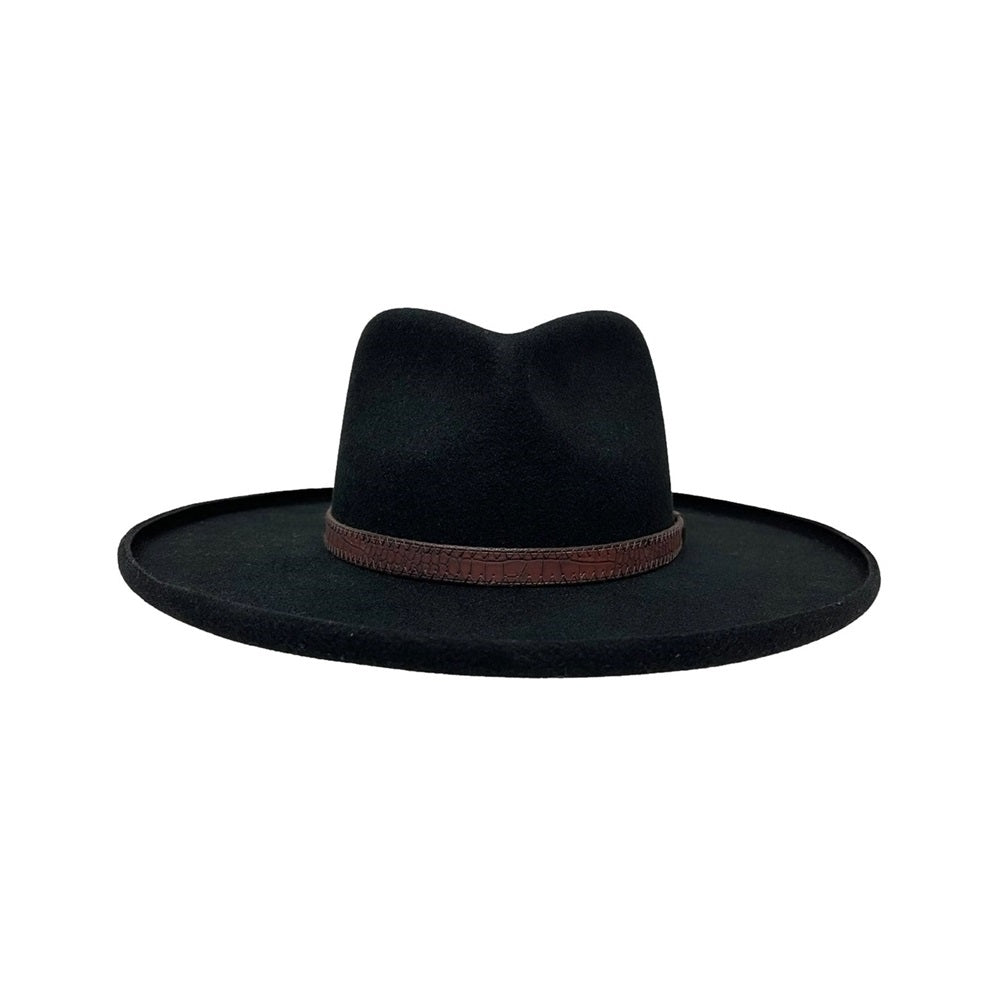 WOOL FELT HAT HUDSON BLACK