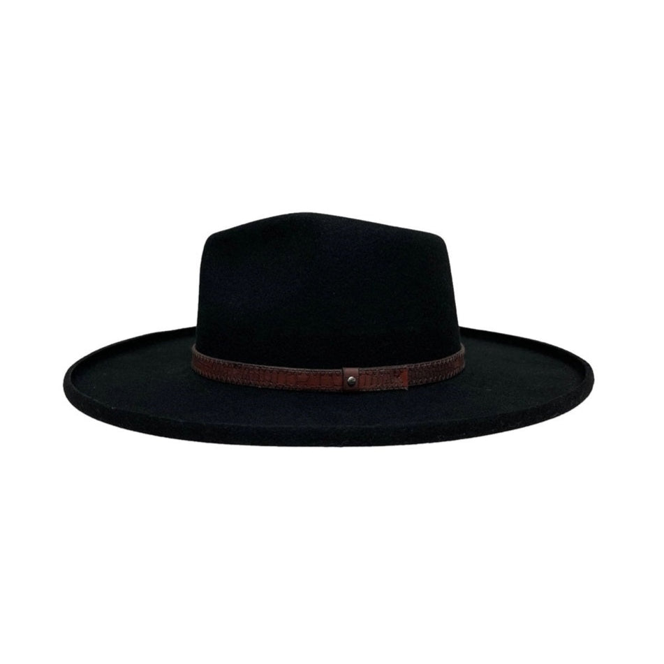 WOOL FELT HAT HUDSON BLACK