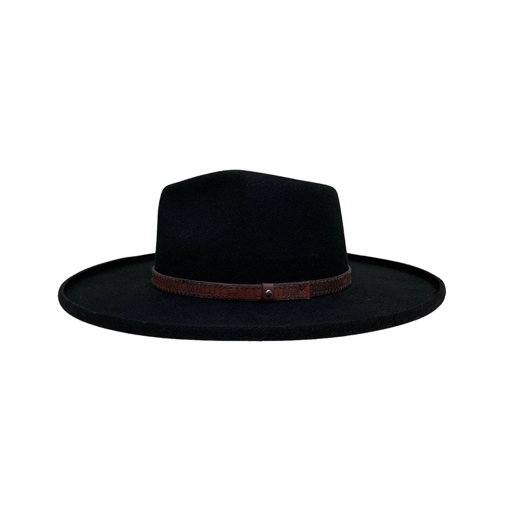 WOOL FELT HAT HUDSON BLACK