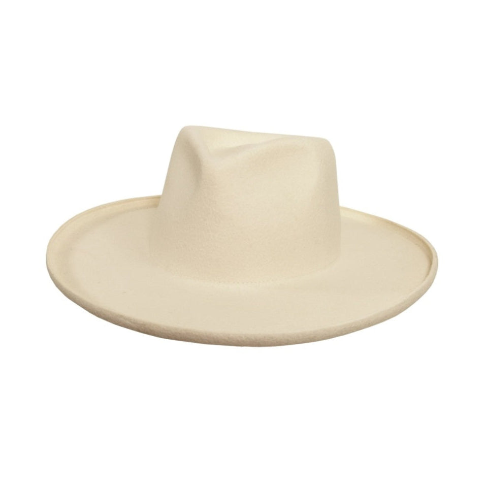 WOOL FELT HAT HUDSON WHITE