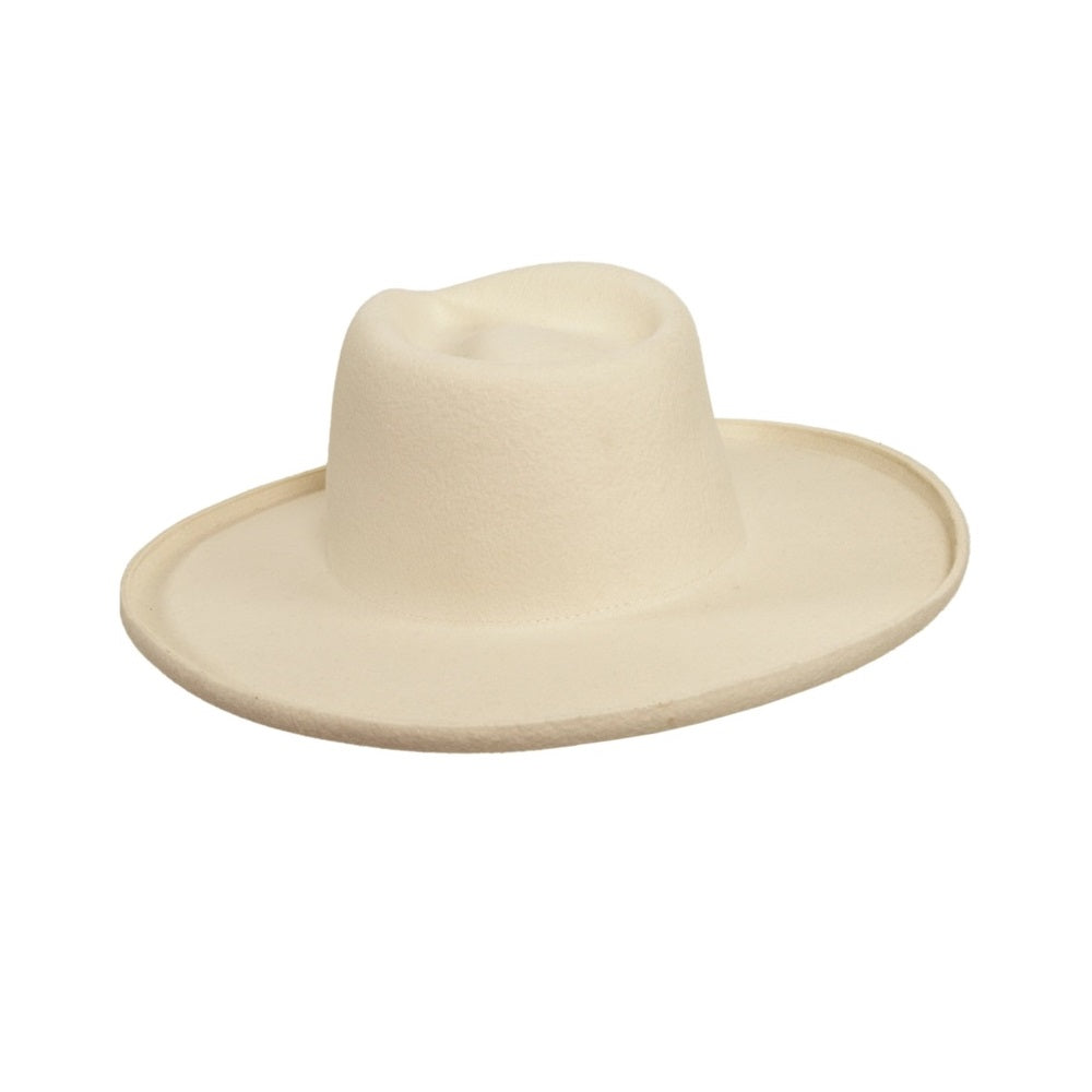 WOOL FELT HAT HUDSON WHITE