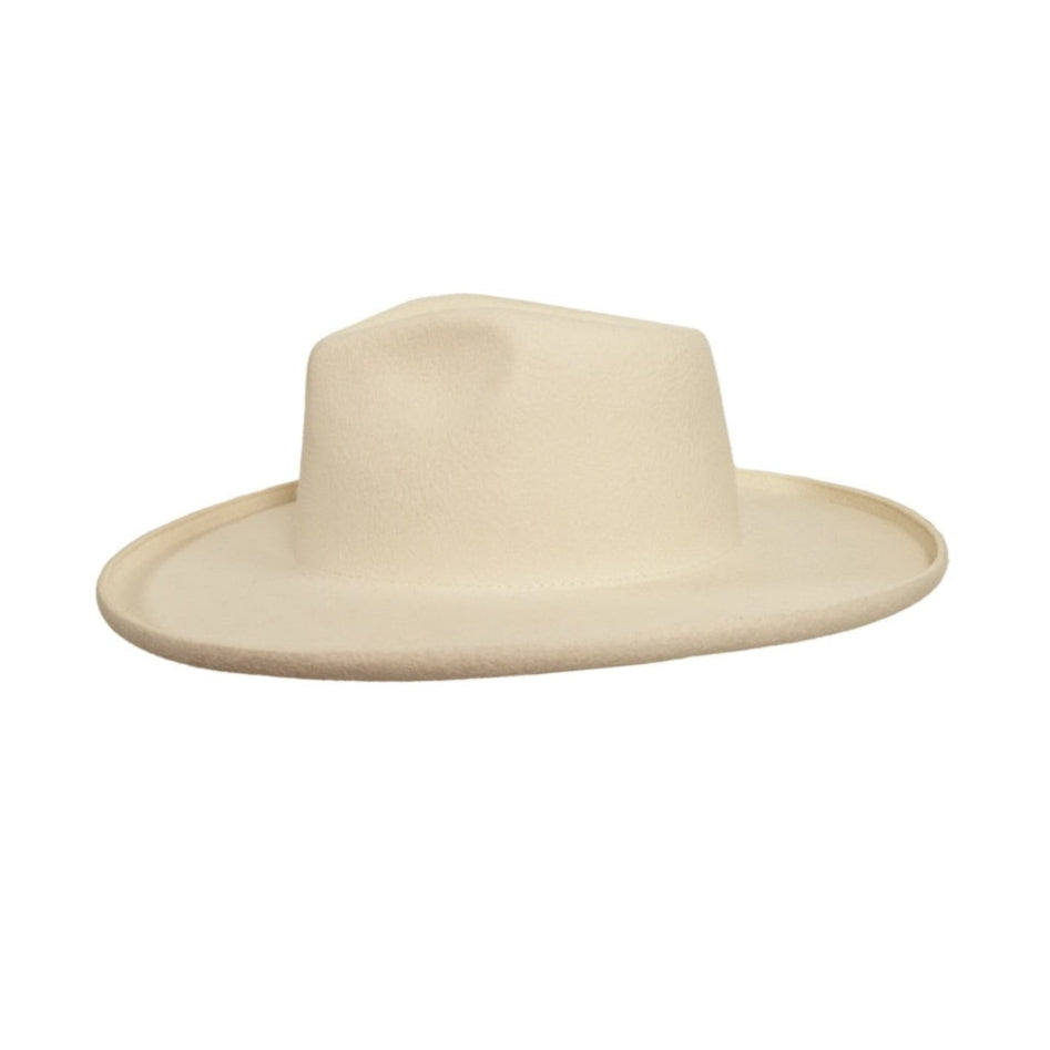 WOOL FELT HAT HUDSON WHITE