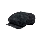Wool newboy cap Argo grey charcoal
