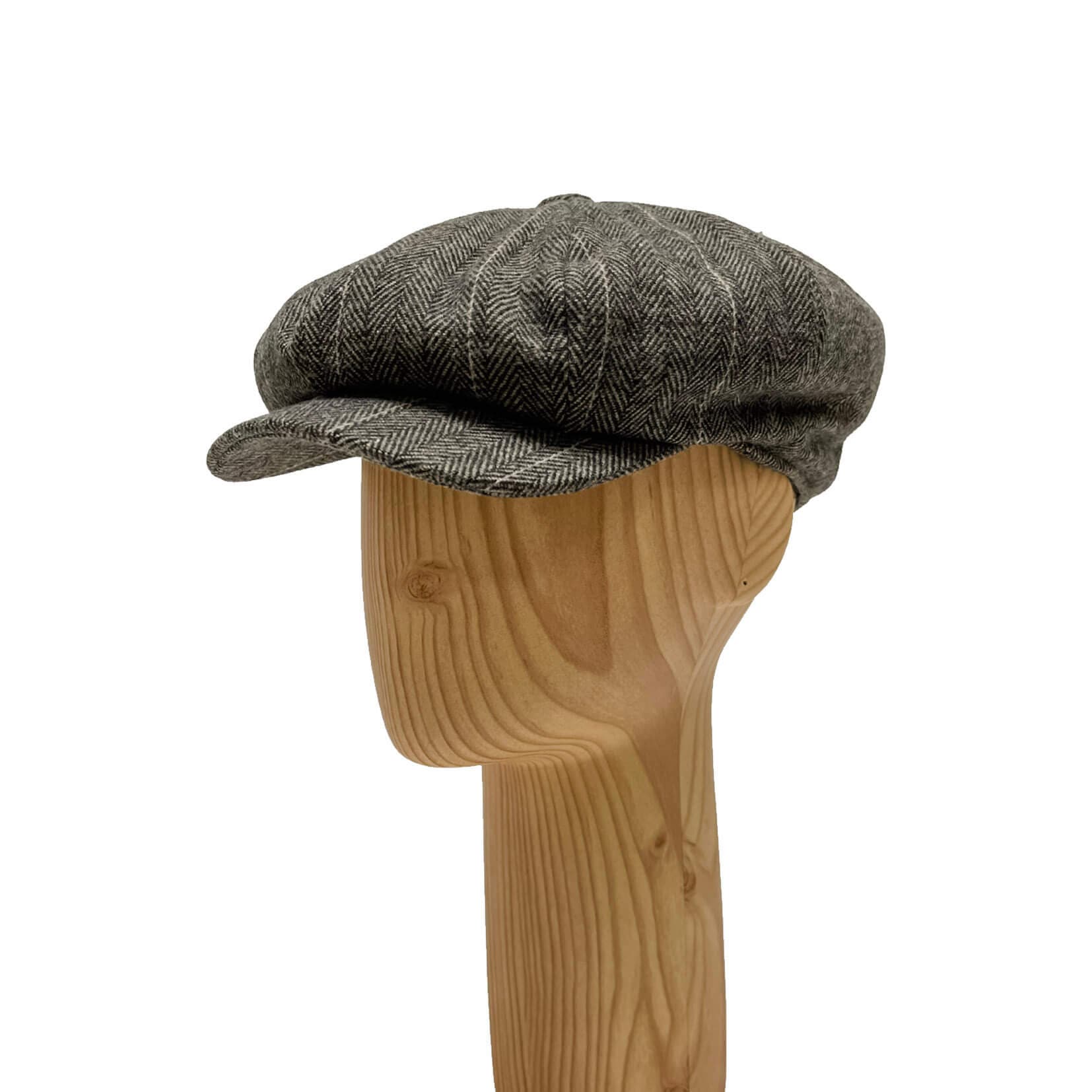 WOOL NEWSBOY CAP ARGO BROWN