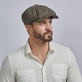 WOOL NEWSBOY CAP ARGO BROWN