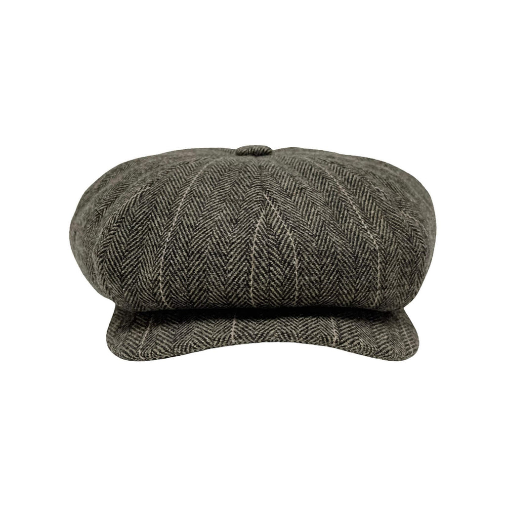WOOL NEWSBOY CAP ARGO BROWN