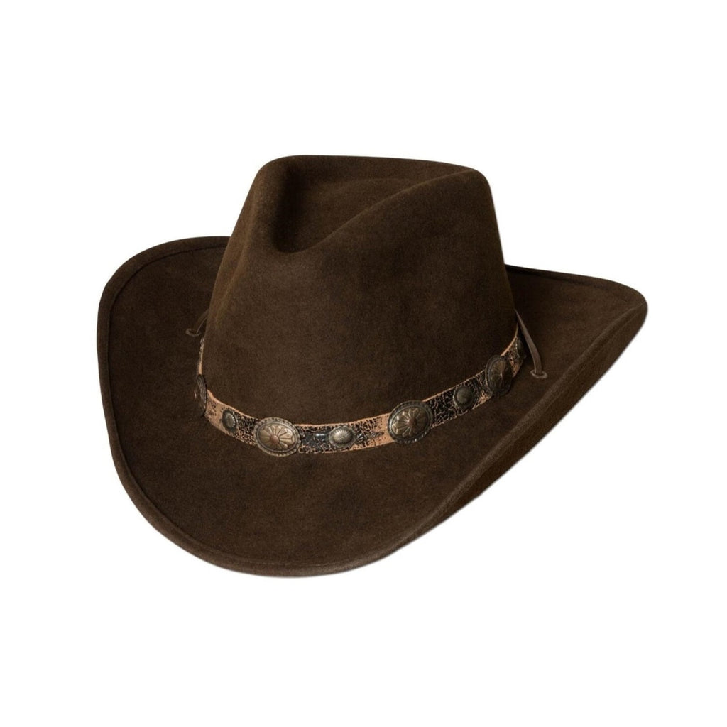 Western Cowboy felt hat El Dorado - Shapeable Brim Wool Cowboy Hat