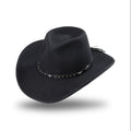 Western Felt Hat Reno - Moldable Wool Felt Cowboy Hat with Leather Band