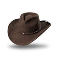Western Felt Hat Reno Brown - Moldable Wool Felt Cowboy Hat