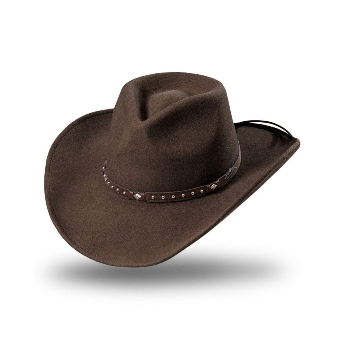 Western Felt Hat Reno Brown - Moldable Wool Felt Cowboy Hat