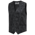 Western Jacquard Men's Vest Lincoln - Premium Textile Waistcoat