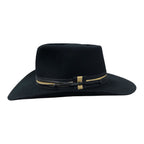 Western Wool Felt handmade Hat Bullhead - Black Cowboy Hat