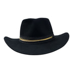 Western Wool Felt handmade Hat Bullhead - Black Cowboy Hat