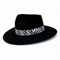Western Wool Felt handmade Hat Lone Hawk - Black Cowboy Hat