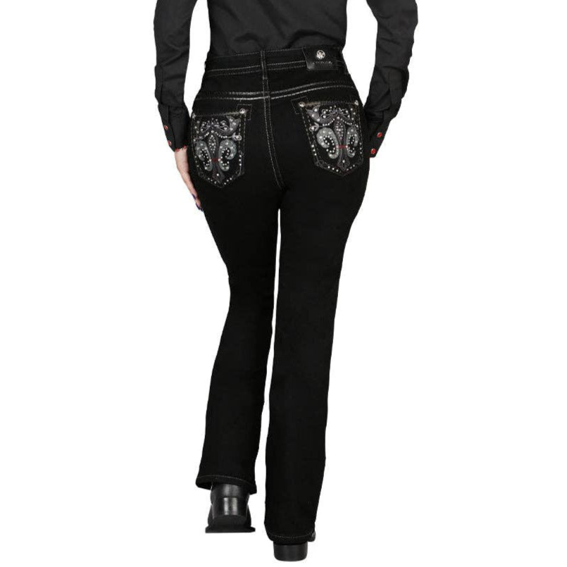 Women's Bootcut Denim Jeans Centenary - Rhinestone Embellished Western Jeans