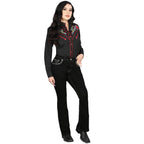 Women's Bootcut Denim Jeans Centenary - Rhinestone Embellished Western Jeans