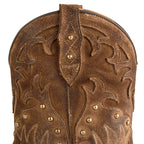 Women's Brown Suede Fringe Boots - Handcrafted Western Cowboy Boots 2475