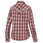 Women's Checked Western Blouse Tammy - Embroidered Cotton Cowgirl Shirt