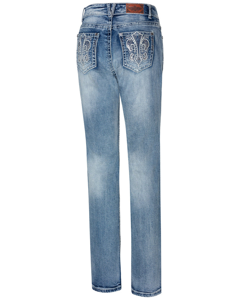 Women's Embroidered Bootcut Jeans Lexi - Premium Western Denim