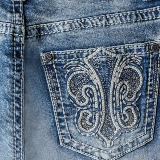 Women's Embroidered Bootcut Jeans Lexi - Premium Western Denim