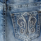 Women's Embroidered Bootcut Jeans Lexi - Premium Western Denim