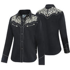 Women's Embroidered Western Blouse Holly - Rhinestone Cowgirl Shirt