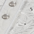 Women's White Western Blouse Hailey - Embroidered Rhinestones Cowgirl Shirt