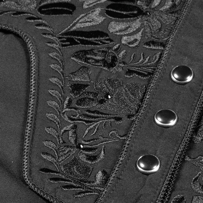 Women's black Western Blouse Riley - Embroidered Rhinestone Cowgirl Shirt