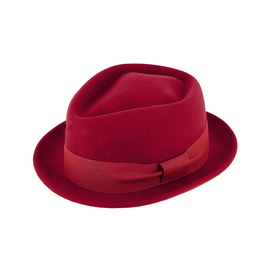 Wool Pork pie hat Diamond - Classic Unisex Fedora