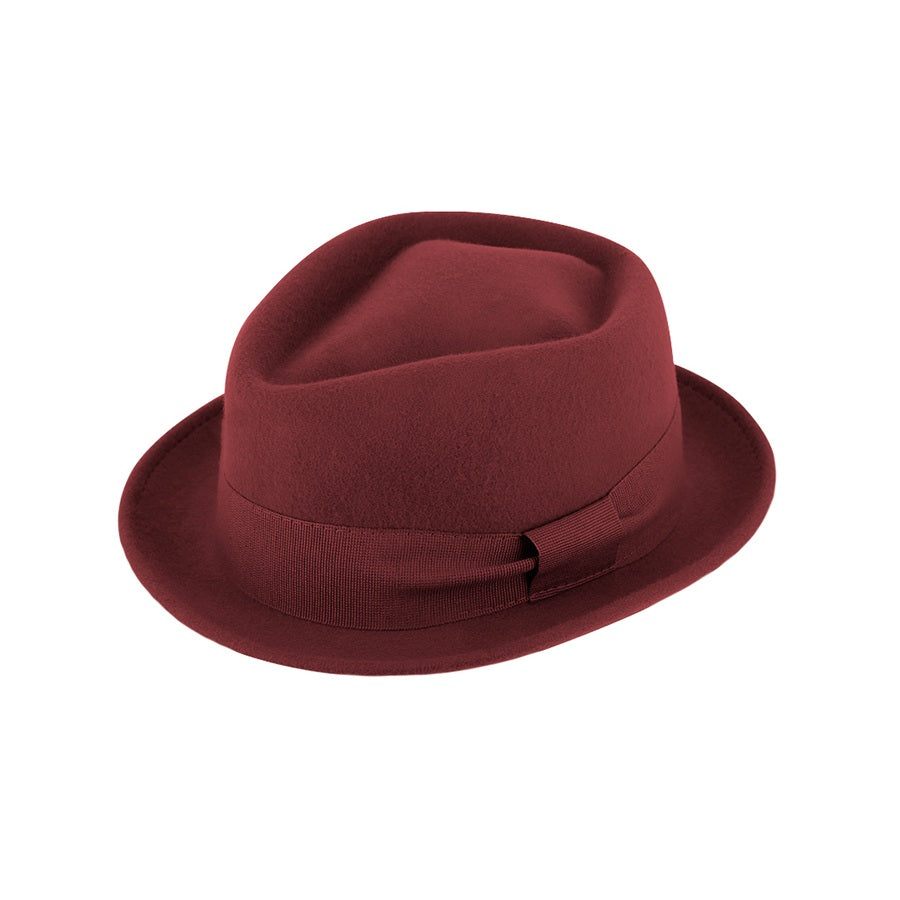 Wool Pork pie hat Diamond - Classic Unisex Fedora
