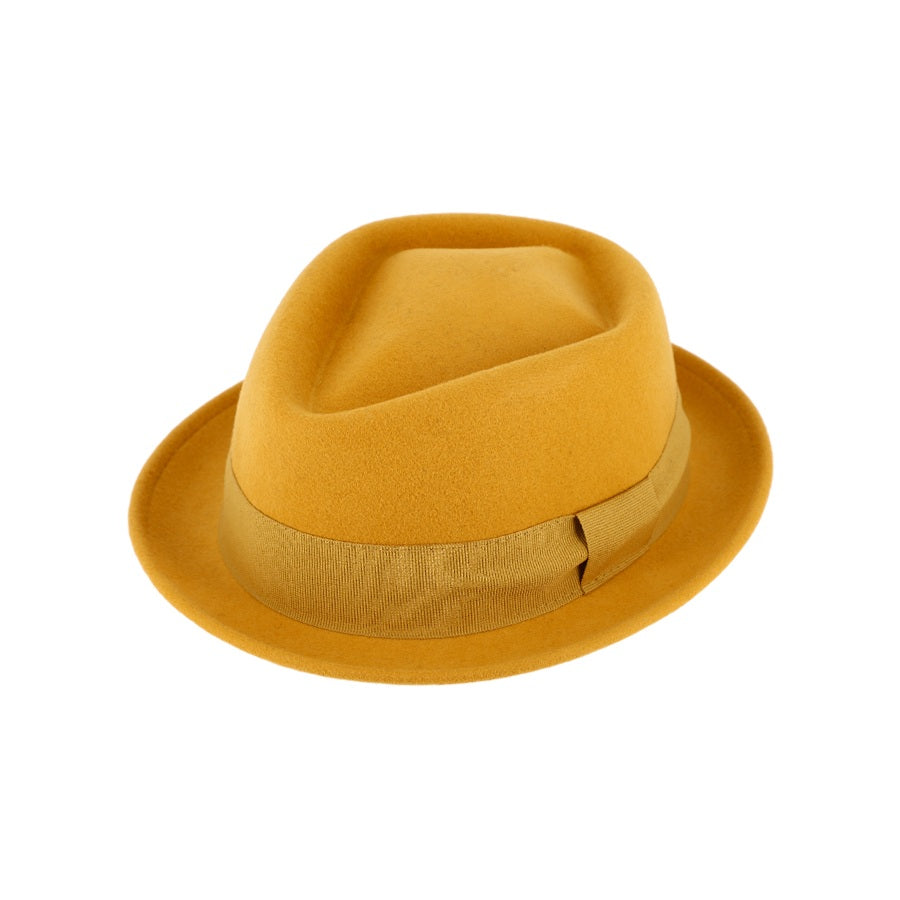 Wool Pork pie hat Diamond - Classic Unisex Fedora