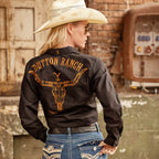 Yellowstone women's Western Blouse Protect the Family
