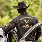 Yellowstone Dutton Ranch Western Shirt — Two-Tone Premium Embroidery