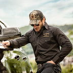Yellowstone Dutton Ranch Western Shirt — Two-Tone Premium Embroidery