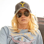 Yellowstone Edition Gray Trucker Cap - Premium Snapback Hat