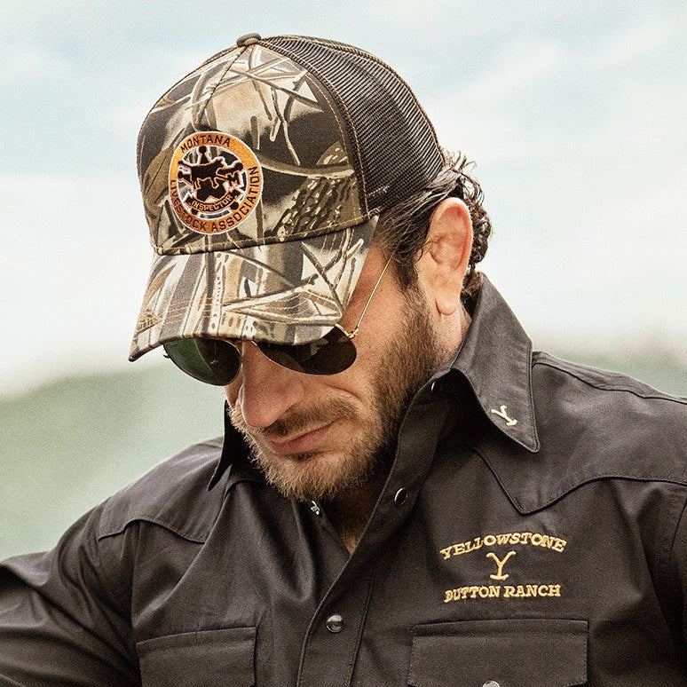 Yellowstone Inspector Trucker Cap - Premium 6-Panel Western Snapback Hat