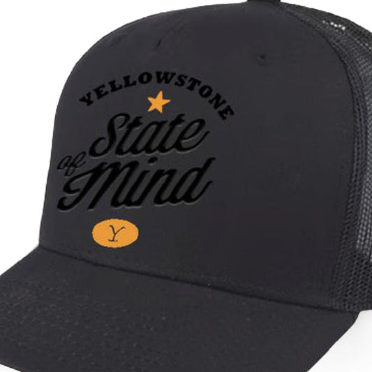 Yellowstone State Mind Trucker Cap - Premium 6-Panel Western Snapback Hat