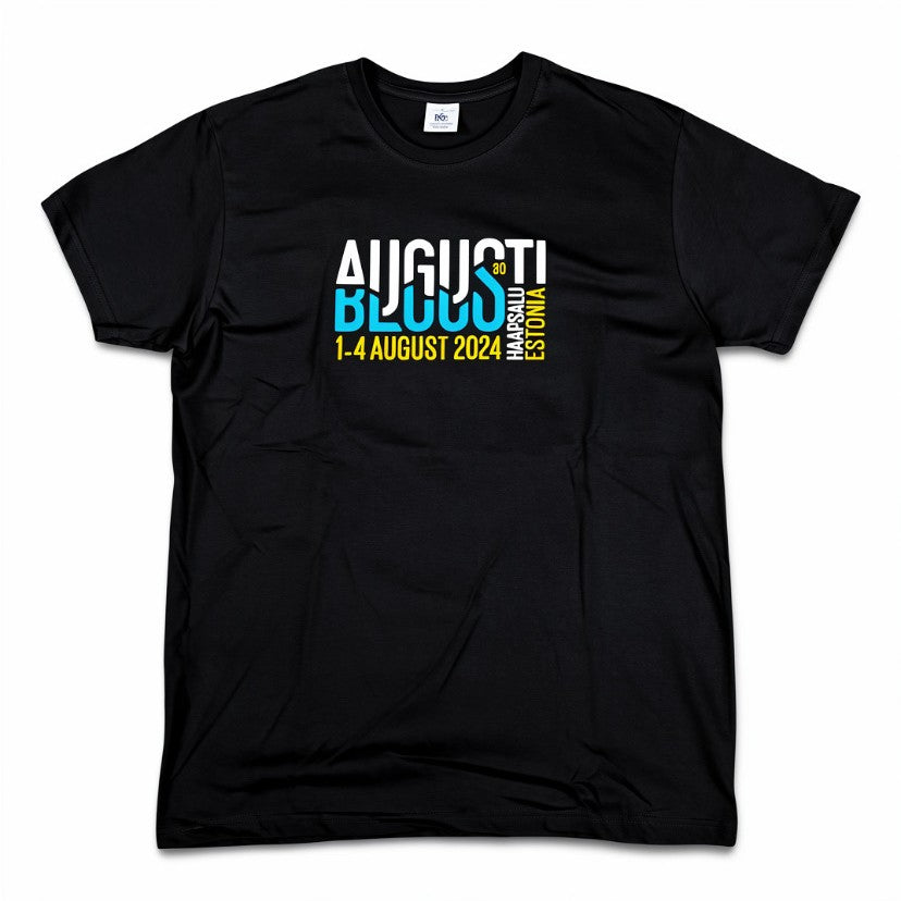Augustibluus 2024 Festival T-Shirt - 30th Anniversary Edition Black