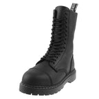 Herald ACS Black Steel Toe Safety Boots - Goodyear Welted Air Cushioned Work Boots for Men & Women